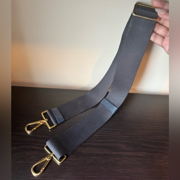 PRADA Medium Canapa Blue Denim Tote Bag - Picture 11 of 12